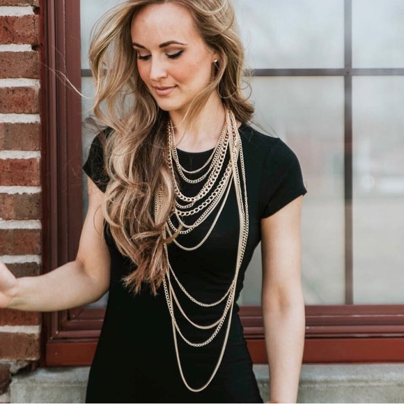 CORE Jewelry - Silver Multi chain necklace NWT